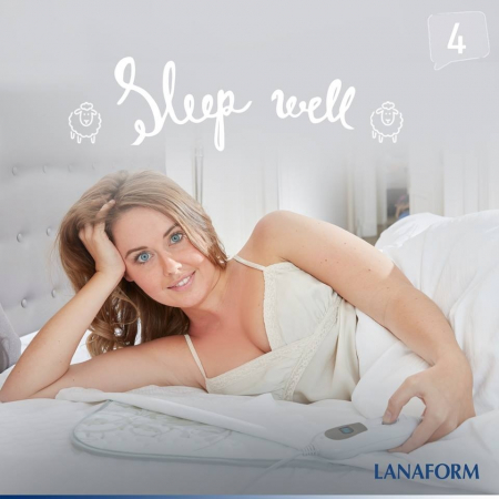 Saltea electrica Lanaform cu incalzire 150 X 80 cm 3 trepte incalzire putere 75W [0]