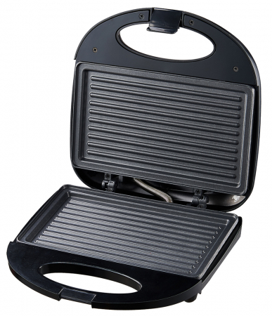 Sandwich maker  Tortilla 1000 W, placi neaderente, termostat, indicator LED, negru [2]