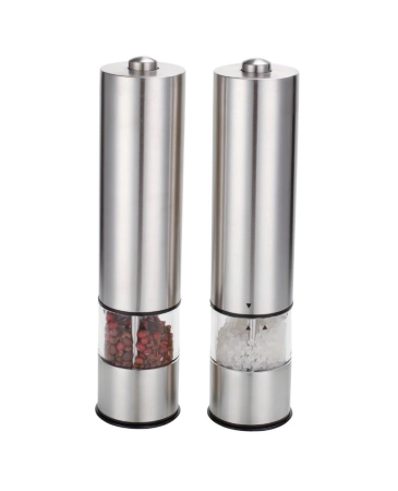 Rasnite si dozatoare condimente - Set 2 rasnite electrice sare si piper culoare Gri EKP001GG