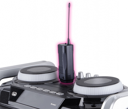 Set microfon si receptor wireless Trevi Italia prindere clips si banda pentru cap, frecventa 174-216 MHz [8]