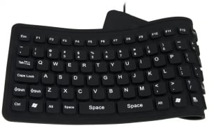 Tastatura flexibila din silicon pentru tablete,  laptopuri, PC si adaptor USB/microUSB [1]
