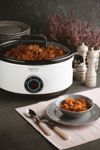 Slow Cooker MECR6410 din ceramica cu capacitate 6,5 kg putere 300W gatire lenta programare functionare de la 0,5 pana la 24 ore programare pornire la anumita ora [4]
