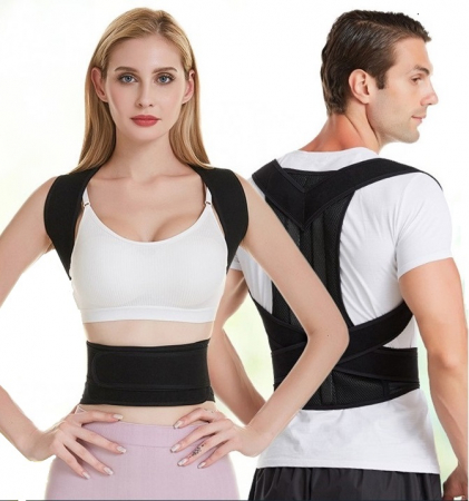 Suport corector unisex pentru spate si umeri MESCP01 cu magneti terapeutici, marime M talie 60-75 cm [3]