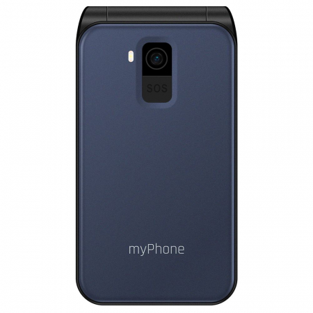 Telefon cu clapeta pentru seniori display 2.8" si buoane mari tehnologie 4G VoLTE, dual sim, functie SOS, Bluetooth, difuzor, ceas, baterie 1000 mAh USB-C, meniu RO cu info RO Alert [1]