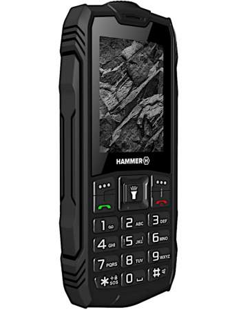 Telefoane mobile & Accesorii - Telefon Hammer TEL000776 meniu RO cu structura ramforsata ecran2.4” Dual Sim rezistent la socuri si apa IP68 baterie 1800 mAh lanterna camera foto,  radio, inregistrare convorbiri