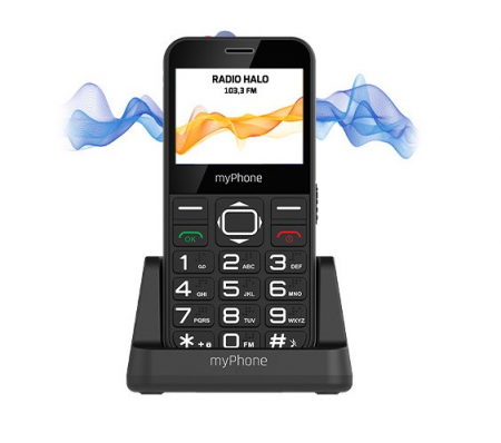 Telefon seniori meniu RO butoane mari ecran 2.3" camera foto radio FM difuzor lanterna functie SOS bluetooth Halo3 [10]