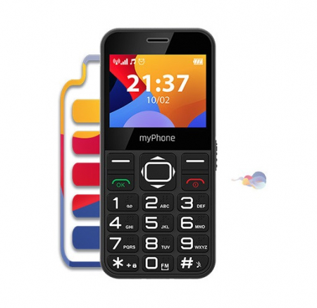 Telefon seniori meniu RO butoane mari ecran 2.3" camera foto radio FM difuzor lanterna functie SOS bluetooth Halo3 [8]