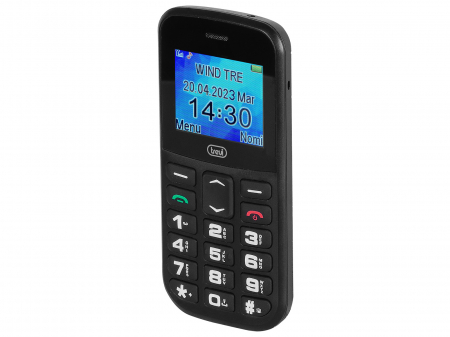 Telefon seniori butoane mari iluminate camera foto, difuzor, lanterna, agenda 150,  5 numere cu functie SOS, bluetooth ,iesire casti, ceas, alarma Trevi Italia MAX2000 [2]