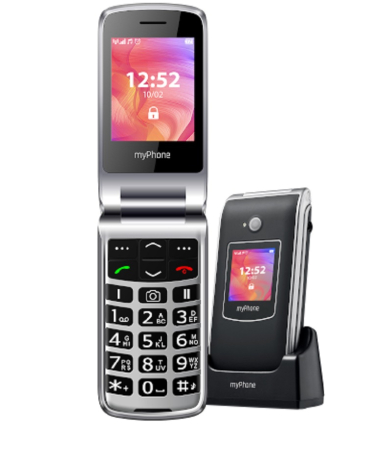 Telefon seniori cu clapeta myPhone 2G soclu incarcare butoane mari  doua ecrane 2.4 si 1.4 inch [6]