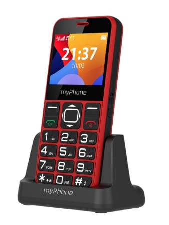 Telefoane pentru seniori - Telefon 2G clasic seniori meniu RO butoane mari ecran 2.3" camera radio difuzor functie SOS bluetooth Halo3 Red