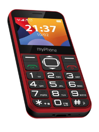 Telefon 2G clasic seniori meniu RO butoane mari ecran 2.3" camera radio difuzor functie SOS bluetooth Halo3 Red [1]