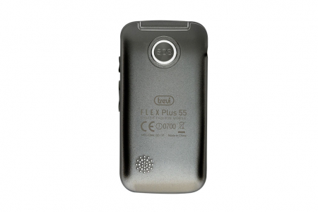 Telefon seniori Trevi Italia pliabil dubludisplay, butoane mari camera foto, radio FM, difuzor, lanterna, agenda 250,  5 numere cu functie SOS, bluetooth ,iesire casti, reportofon, alarma, silver [2]