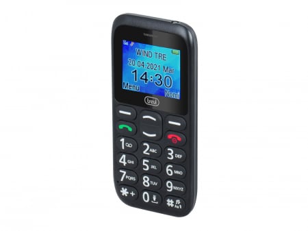 Telefon seniori Trevi Italia SICURO 10 cu butoane mari iluminate difuzor, lanterna, agenda 200,  5 numere cu functie SOS ,iesire casti, ceas, alarma [5]