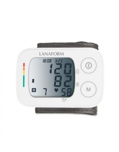 Tensiometru de incheietura Lanaform masuratori precise, total automatizat, ecran LCD, functie de monitorizare a tensiunii arteriale si a ritmului cardiac, memorie masuratori, portabil [0]