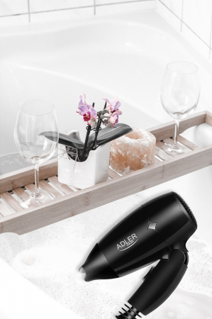 Uscator de par cu maner pliabil Adler 2251 1400W concentrator de aer cablu 173 cm negru [7]
