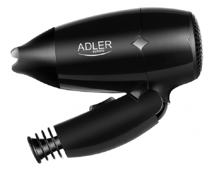 Uscator de par cu maner pliabil Adler 2251 1400W concentrator de aer cablu 173 cm negru [0]