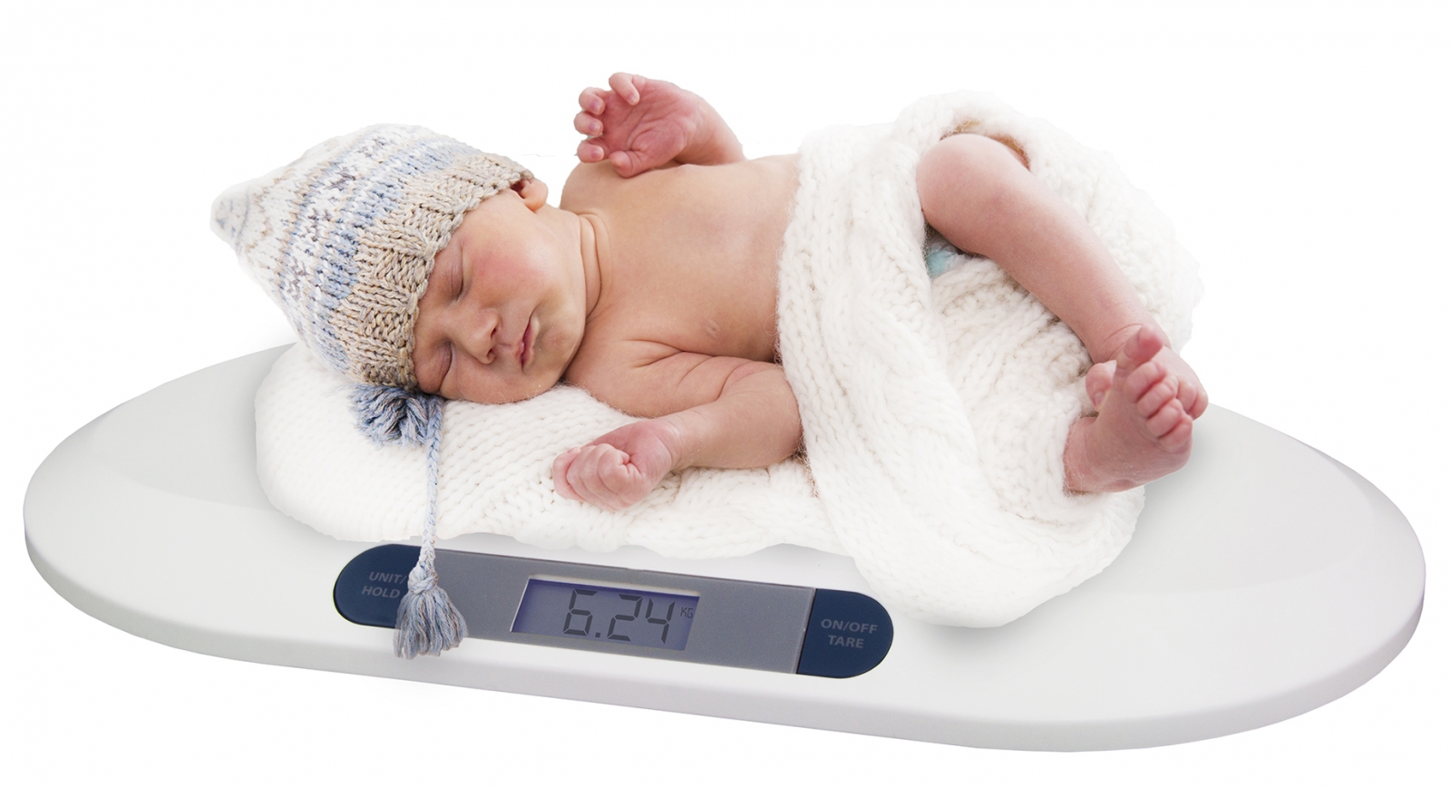 Cantar electronic pentru bebelusi cu ecran LCD si precizie la nivel de grame