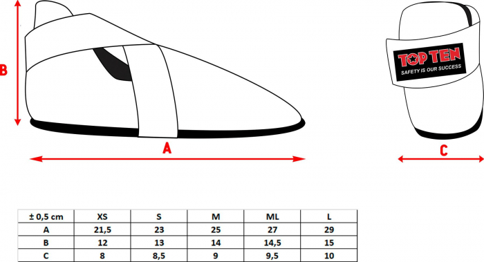 Botosei "SuperLight", aprobati WAKO si ITF - Top Ten, Rosu, M-L [7]