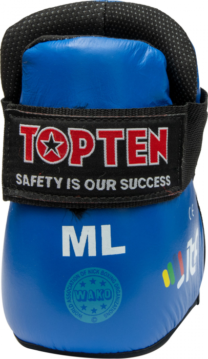 Botosei din piele “Superfight 3000”, Top Ten, aprobati ITF, Albastru, M-L [2]