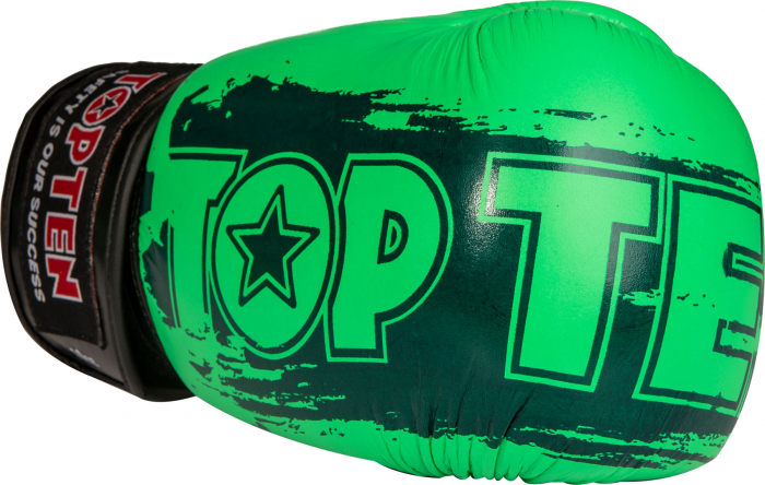 Manusi „Power Ink“, Top Ten, omologat WAKO,verde, 10 OZ [3]