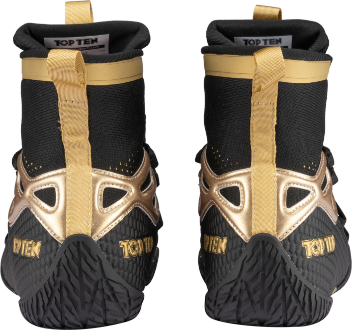 Ghete box,  "Footworker" - negru-auriu, marime 42 [4]