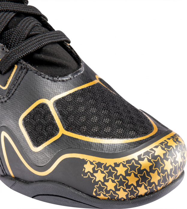 Ghete box “Speedmaster” - negru-auriu, marime 39 [6]
