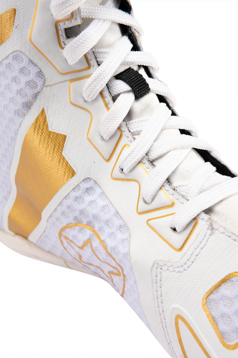 Ghete box “Speedmaster” - alb-auriu, marime 45 [7]