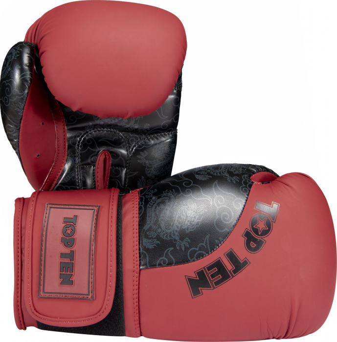 Manusi de box “Dragon” - 14 oz, rosu-negru [1]
