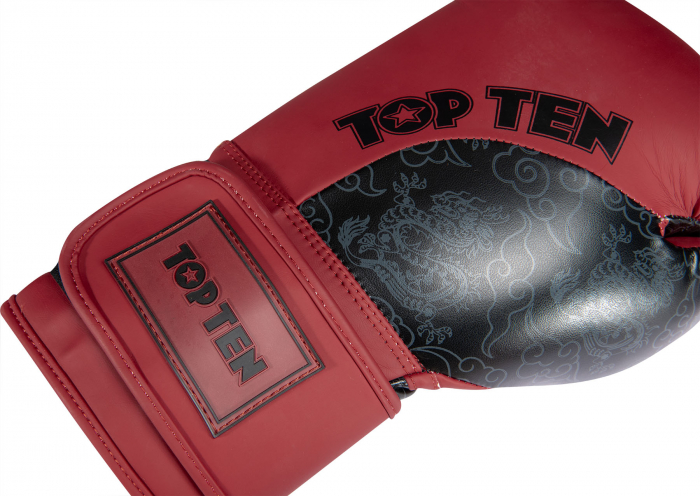 Manusi de box “Dragon” - 14 oz, rosu-negru [7]