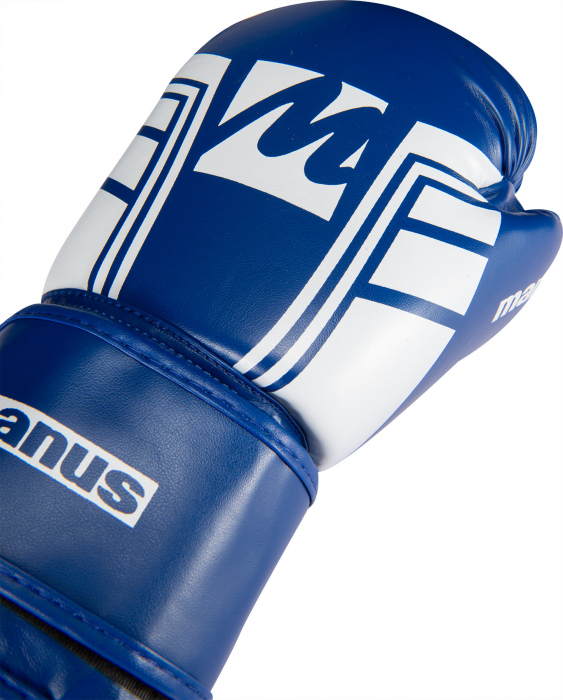 Manusi Box Manus “WAKO ProGrip” - 10 oz, albastru-alb [5]