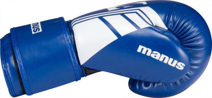 Manusi Box Manus “WAKO ProGrip” - 10 oz, albastru-alb [3]