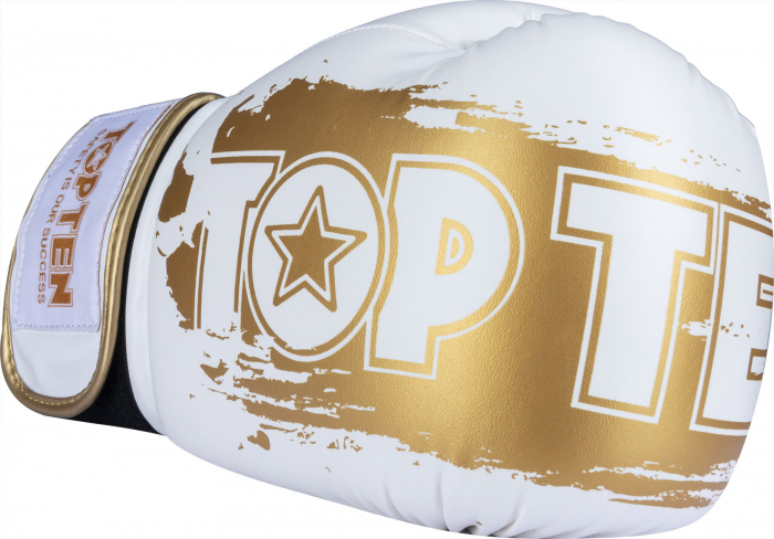 Manusi de box „Power Ink Golden Star” - Alb -Gold, 14 oz [2]