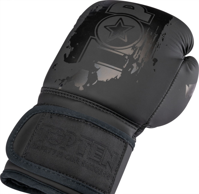 Boxing gloves “Power Ink Kids” - 6 oz, black-black, KidsCut [6]
