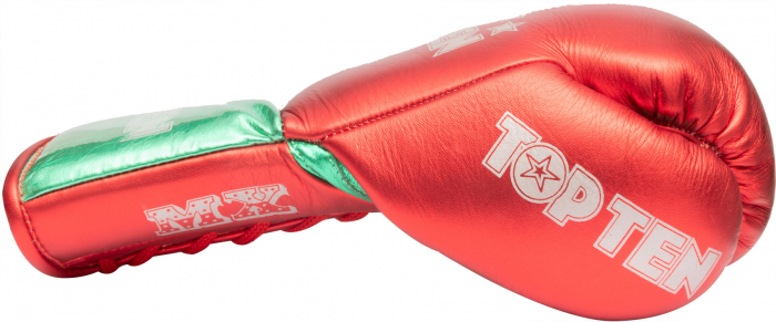 Manusi de box „Pro Mx” Rosu cu Verde, 10 oz [5]
