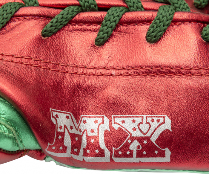 Manusi de box „Pro Mx” Rosu cu Verde, 10 oz, XL Cut [4]
