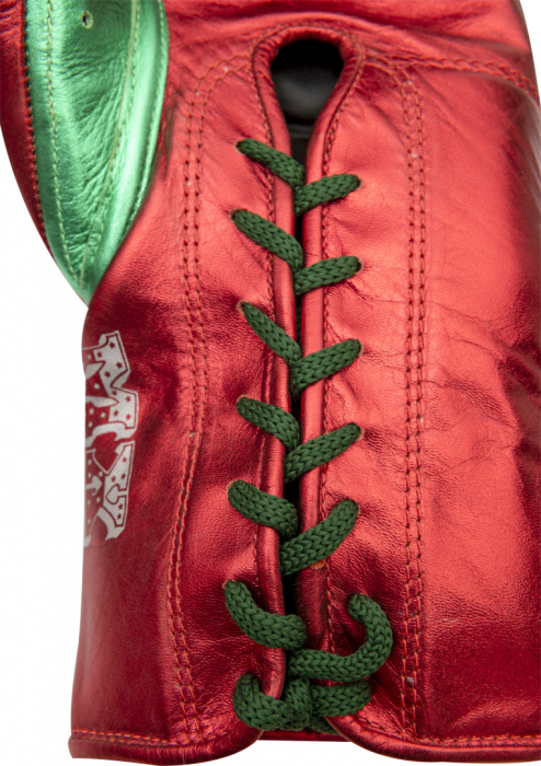 Manusi de box „Pro Mx” Rosu cu Verde, 10 oz, XL Cut [3]
