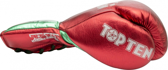 Manusi de box „Pro Mx” Rosu cu Verde, 10 oz, XL Cut [5]