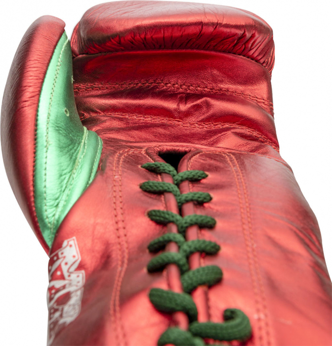 Manusi de box „Pro Mx” Rosu cu Verde, 10 oz, XL Cut [2]