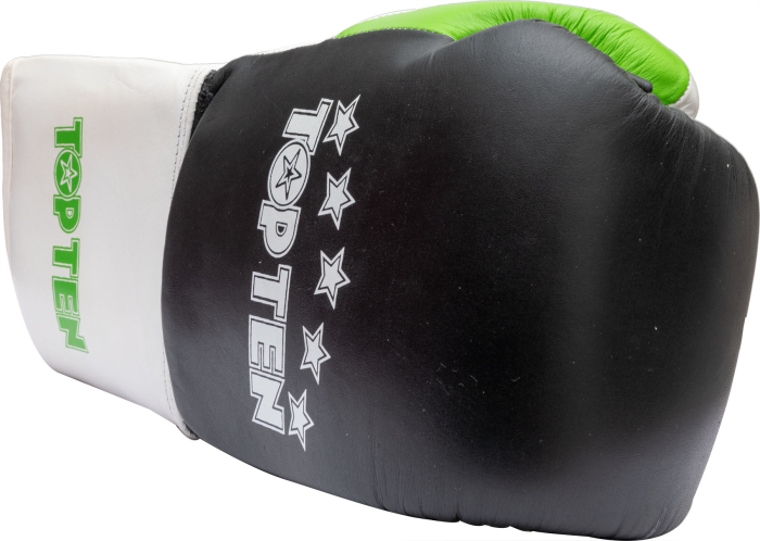 Boxing gloves "Profi Tricolor" - 8 oz, black-green [2]