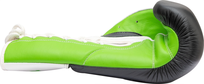 Boxing gloves "Profi Tricolor" - 8 oz, black-green [4]