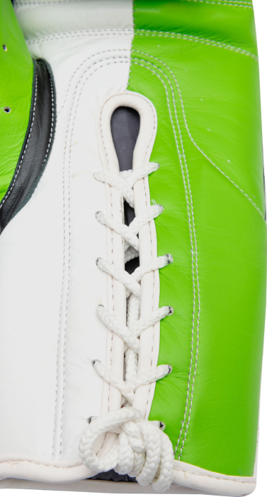 Boxing gloves "Profi Tricolor" - 8 oz, black-green [5]