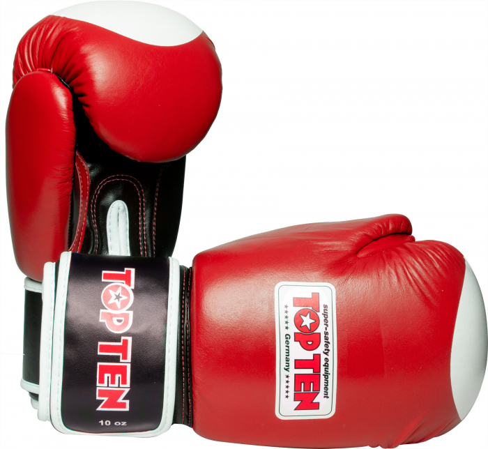 Manusi box cu eticheta “WAKO” - 10 oz, rosu [1]