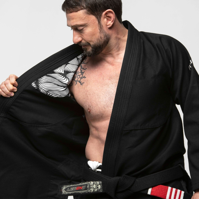 Brazilian Jiu Jitsu GI SHAKA 24, negru, 170 cm [2]