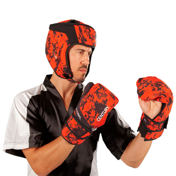 Casca lavabila protectie C-GEAR Sport Respect aprobata WAKO negru/rosu XS [6]