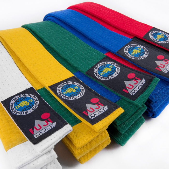 Centura bicolora Taekwon-do aprobata ITF, 220 cm [2]