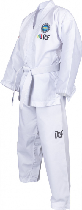 Dobok De-Luxe, aprobat ITF, Top Ten, Alb, 140 cm [9]