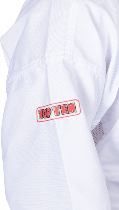 Dobok De-Luxe, aprobat ITF, Top Ten, Alb, 140 cm [5]