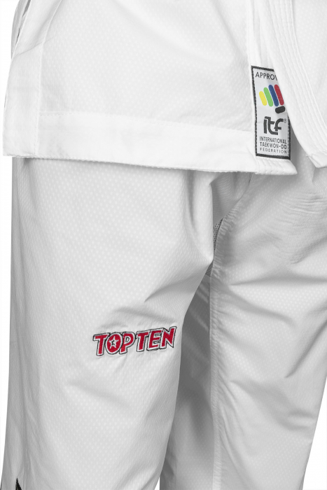 Dobok Diamond, aprobat ITF, Top Ten, Alb,170 cm [4]
