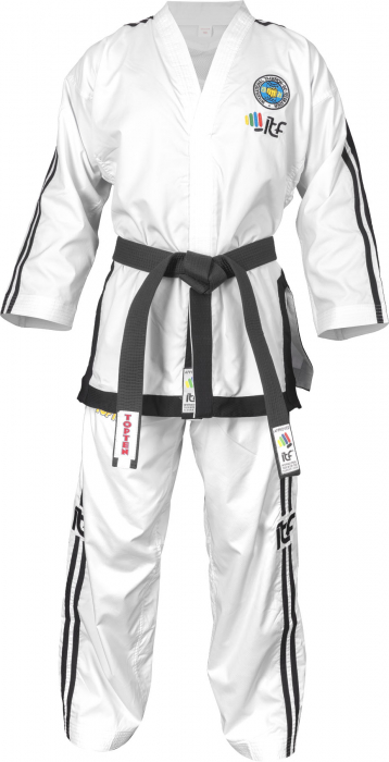 Dobok Grandmaster, Premium Gold, aprobat ITF, Top Ten, Alb, 7-9 Dan, 170 cm [2]