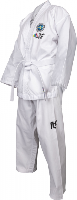 Dobok Kyong, Top Ten, Bluza cu scai, Alb,140 cm [10]